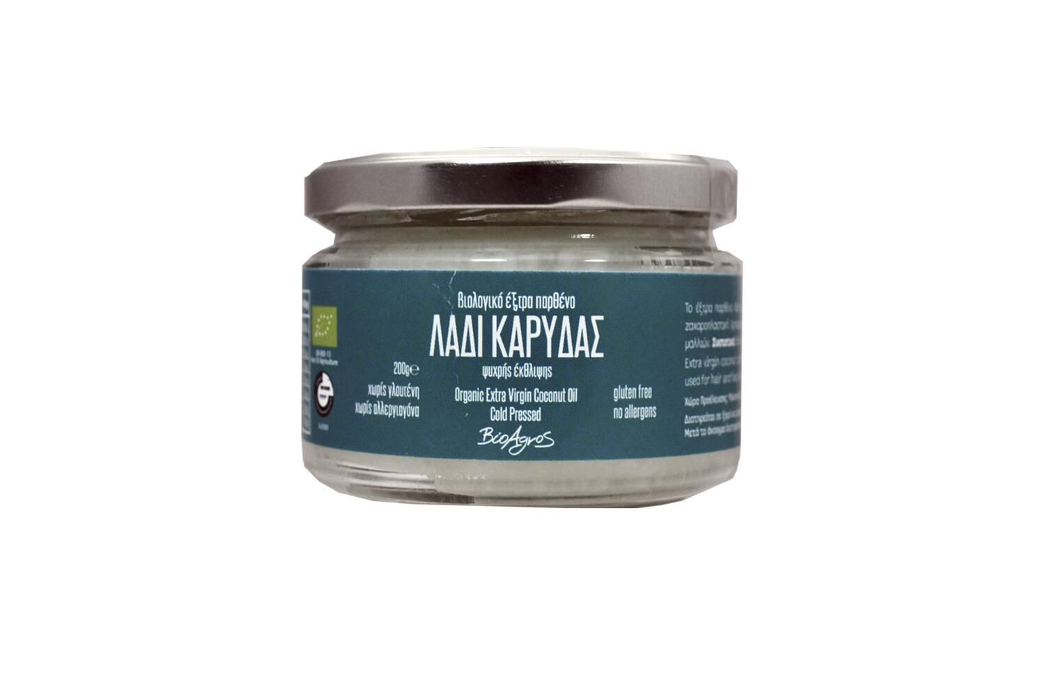 Λάδι Καρύδας Βιολογικό Παρθένο 200 gr